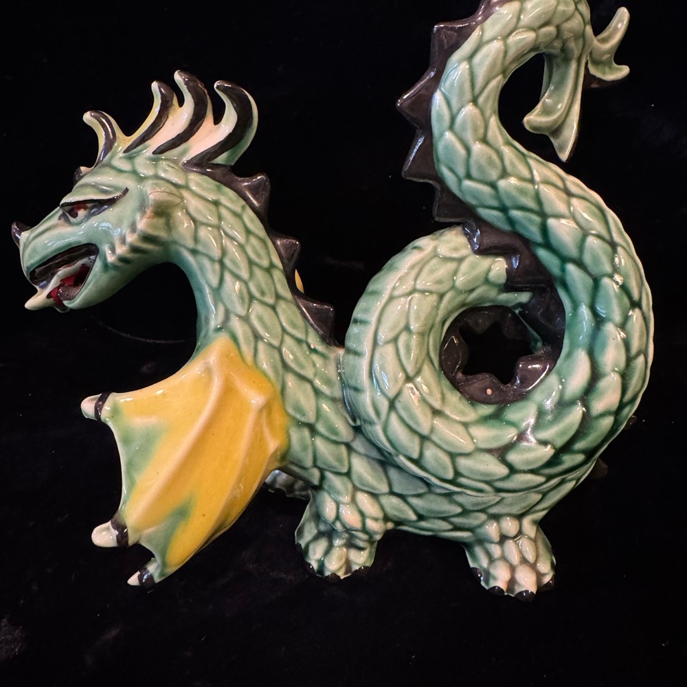 7” ARCHIBALD THE DRAGON Ceramic Figurine by Ceramic Arts Studio